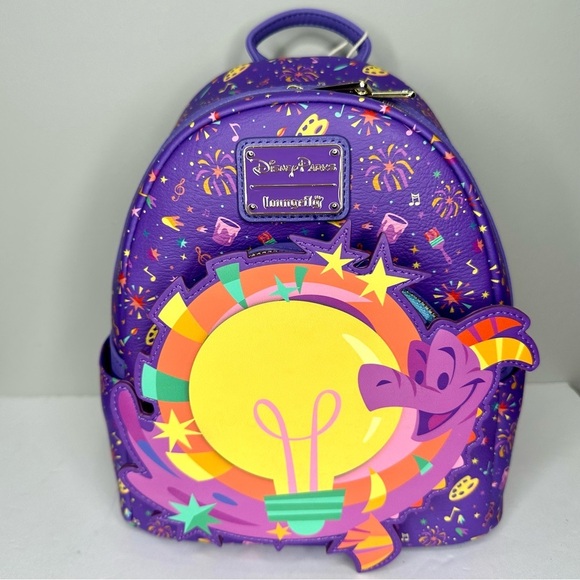 2025 Disney Parks EPCOT Festival of the Arts Figment Loungefly Backpack New NWT See the Exclusive EPCOT Festival of the Arts Merchandise  main image 3